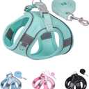 Solmoony Small Dog Harness - No Pull, Step-in, Mesh - Puppy Set (Green, XS)
