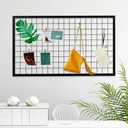 3 Packs Grid Wall Panels, Metal Black Wire Grid Panel, Gridwall Display Rack, Heavy Duty Gridwall Panels for Retail Display