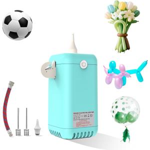 Ball Pump Balloon Pumps Electric, Balloon Pump Portable Long Animal Balloon Pump, Electric Blower Machine Inflator Basketball Pump 260 Balloon Pump for Party/Wedding/Birthday Decorations