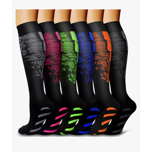 4 Pack Copper Compression Socks for Women and Men Circulation-Best Support for Medical,Running,Nursing,Athletic