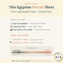 California Design Den Certified 100% Egyptian Cotton Cal King Sheets, Beige