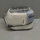 Roter Mond 2 Slice Toaster Retro Stainless Steel with Bagel, Cancel, and Defrost Functions, 6 Bread Shade Settings, Extra Wide Slots and Removable Crumb Tray, Cream