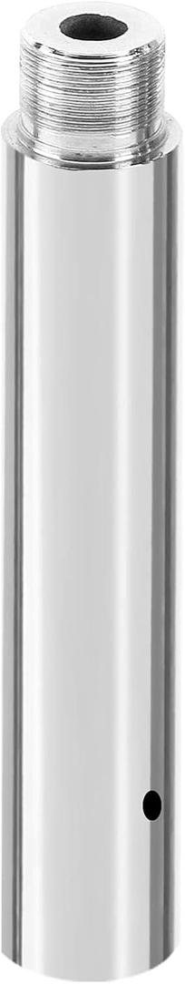 PRIOR FITNESS Pole Extension for 45mm Dance Pole 125/250/500mm or 5/10/20 Stainless Steel Accessories Tube to Connect Dancing Pole Titanium Adjust Length Height (Silver)