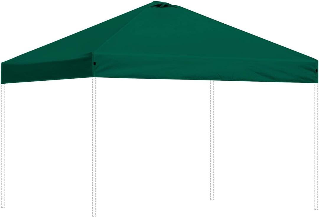 Canopy Replacement Top Outdoor for 10x10 Pop up Tent only Silver Coated Cover with Ropes, Green