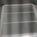 18" W x18 H Stamped face Steel Filter Return Grille White Powder Coating with Frame Overall Outside Dimension 20.6"x20.6" (Fits 18" x 18" Duct Opening)