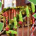 6 Feet Christmas Garland Decorations Xmas Lime Green Faux Fur Ribbon Trim with Red Green Balls Xmas Tree Winding Furry Stripe for Mantel Fireplace Decoration Indoor Outdoor Table Decor