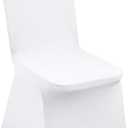 VEVOR 100 Pcs White Chair Covers Polyester Spandex Chair Cover Stretch Slipcovers for Wedding Party Dining Banquet Flat-Front Chair Covers, 
Product Dimensions	16.9"D x 19.3"W x 16.1"H