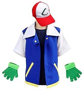 MGDRU Cosplay Costume for Adult Kids,Halloween Hoodie,Jacket Gloves Hat Sets for Trainer (M)