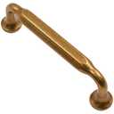 Alzassbg 10 Pack Antique Brass Cabinet Handles, 3-3/4 Inch(96mm) Hole Centers Arch Cabinet Pulls Kitchen Hardware for Cabinets and Drawers AL3109AE