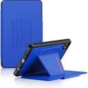 BLOSOMEET Case for Samsung Galaxy Tab A9 8.7'' SM-X110/ X115/ X117 with Magnetic Stand, Galaxy Tab A9 Cover with Card Slot, Blue