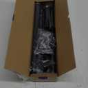 Curtain Rods for Windows 48 to 84 Inch(4-7 Feet),Black 1'' Diameter Drapery Rods with End Cap Style Design,Modern Adjustable Heavy Duty Curtain Rod,Size:36''-88''