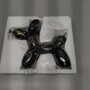 Balloon Dog Statue for Home Decor, Resin Animal Puppy Decoration for Table, Shelf, Desktop, Cabinet and More (Black-Gold)