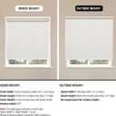 Sunoff Blackout Roller Shades Blinds Cordless for Windows Pull Down Room Darkening Door Blinds with Thermal Insulated Easy to Install for Living Room,Bedroom,Home,Office,Beige 31.5" W x 72" H