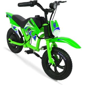Electric Motorcycle for Kids, 300W Electric Motorcycle, 3-Speed Modes Motorcycle for Kids Ages 3-6, Electric Motocross Off-Road Motorcycle Mini Dirt Motorcycle Green