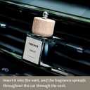 Car Air Fresheners 2-Pack Car Freshener Vent Clips, Long Lasting Hanging Freshener for Auto and Home, 2pcs Vetivert