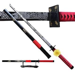 Polypropylene Katana Sword - Japanese Training Sword for Martial Arts Practice, Blunt Samurai Sword for Men and Women, Ideal for Training and Cosplay(RD)