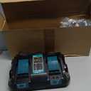 DC18RD 14.4V-18V Rapid Dual Ports Charger for Makita 18V Battery, Compatible with Makita 14.4V-18V Battery BL1850B BL1860B BL1830B BL1840B BL1820B & Charger DC18RC DC18SF DC18RT