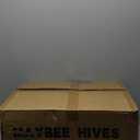 MayBee 8 Frame Screened Bottom Board Beehive Dipped in 100% Beeswax, Bee Hives Kit Includes 1 Deep Boxes & 1 Medium Hive Box with Beehive Frames and Wax Foundations. Preferred for Summer