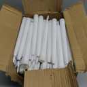 Baquler 100 Pcs 8.5 Inch Flameless Taper Candles Battery Operated Taper Candles Bulk LED Flickering Flameless Candlesticks Realistic Candle Lights for Home Dinner Wedding Church Christmas Decor
