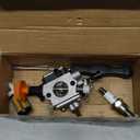 AUTOKAY 4180-120-0615 Carburetor Carb Fits for Stihl FS89 FS89R FS91 FS91R FS111 FS111R FS111RX HT102 HT103 FC91 FC96 FC111 KM91R KM111R Trimmer with 4180 141 0300 Air Filter