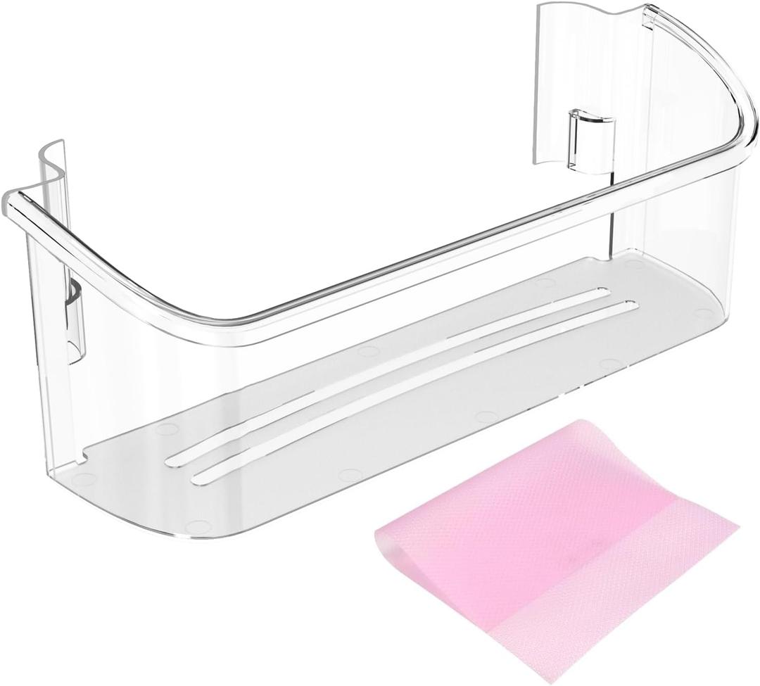 242126602 LFSS2612TF0 LFSS2612TF4 FFSS2625TS0 Freezer Door Bin Bottom Shelf Replacement For F-rigidaire Refrigerator Door Shelf Shelves, Replace 16 Inch 2421266 Lower Side Shelf - 1 Pack by Fetechmate