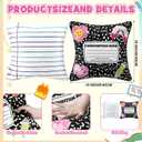 HunnmingRe 2 Pcs Cute Composition Book Notebook Pillows Gift for Woman Man Large Plush Throw Pillow Creative Cute Reading Room Sofa Decoration