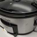 Crock-Pot 6 Quart Cook & Carry Programmable Slow Cooker with Digital Timer Stainless Steel (CPSCVC60LL-S) pack of 1