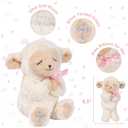 MyMateZoe Baptism Gifts for Girl, Great Christening, Dedication and Baptism Gift Set for Girl and Newborn Baby, Includes 7" Praying Lamb Plush Toy and Let Us Pray Baby Book in Keepsake Gift Box