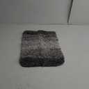 Luxury Bathroom Rug with Gradient Design, Extra Soft Microfiber, Non-Slip TPR Bottom, Gray Ombre