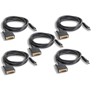 DisplayPort to DVI Cable (ZPK016SI-05) Pack of 5 (6ft)