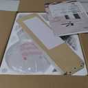 Amico Ceiling Fans with Lights, 42 Inch Low Profile Ceiling Fan with Light and Remote Control, Flush Mount, Reversible, 3CCT, Dimmable, Quiet, White Small Ceiling Fan for Bedroom Outdoor/Indoor Use