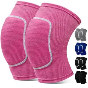 RYBTB Volleyball Knee Pads,Knee Pads for Women,Men,Kids,Girls,Knee Brace for Basketball Volleyball Football Dance Yoga Tennis Running Cycling Workout Climbing (Pink, Medium)