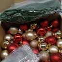 Civaner 60 ft Wall Christmas Tree with LED Lights Artificial Wreath and Balls Hanging Half Wall Christmas Tree Flat Wall Mounted Christmas Tree Space-Saving Christmas Decor Ideas for Door Indoor Home