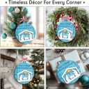 Nativity Christmas Ornaments 2025, Religious Gift for Christians, Faith Friends, Church Members, Wooden Christmas Ornaments for Hanging Decor, Catholic Religious Gifts for Women