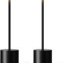 Cordless LED Table Lamp Set of 2, 5000mAh Rechargeable Battery Operated Lamp, Wireless Desk Light 3 Color Dimmable Table Lights for Outdoor, Dining Room, Bedroom, Bar, Restaurant