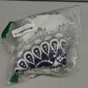 CaliTime Throw Pillow Covers Pack of 2 Cozy Fleece Mandala Dahlia Floral Medallion Compass Style Cushion Cases for Couch Bed Sofa Farmhouse Decoration 18 X 18 Inches Navy Blue Grey