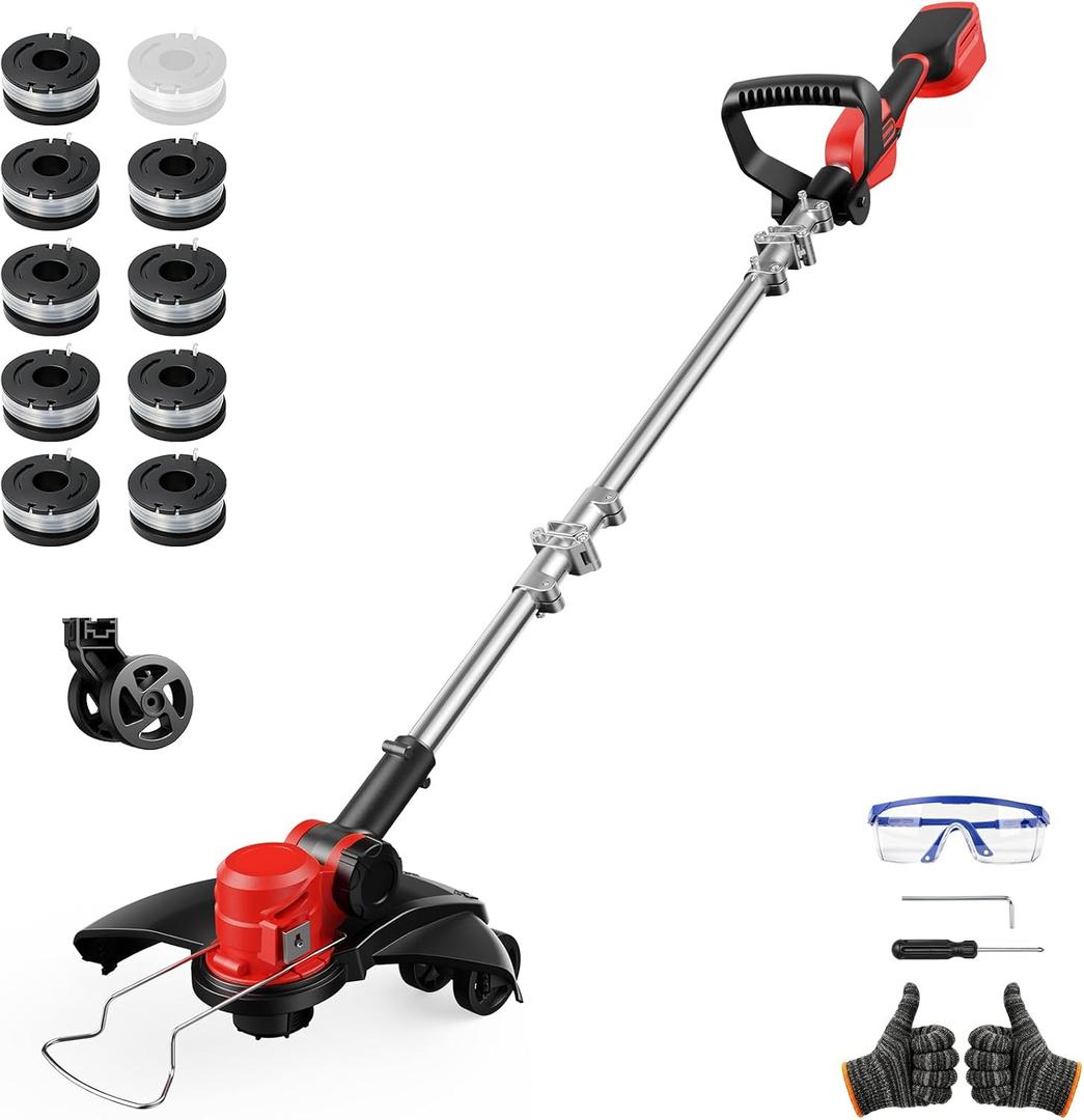Cordless Weed Wacker for Milwaukee M18 Battery - 12" Electric Weed Eater