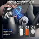 BENTOBEN Magnetic for iPhone 17 Pro Max Case 2025 [Compatible with Magsafe] [Military-Grade Protection] Matte Women Men Anti-Slip Shockproof Bumper Phone Cases for 17 Pro Max 6.9", Grey/Black