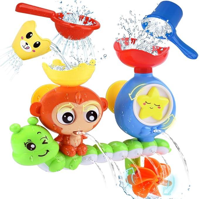 Bath Toys for Kids Ages 13 Toddler Bath Toys for Babies 1 2 3 Year Old Boys Girls Water Bathing Tub Toy for 12 18 Months Infant with Cups