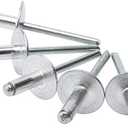 ISPINNER 50pcs Large Flange Aluminum Blind Rivets, Pop Rivets