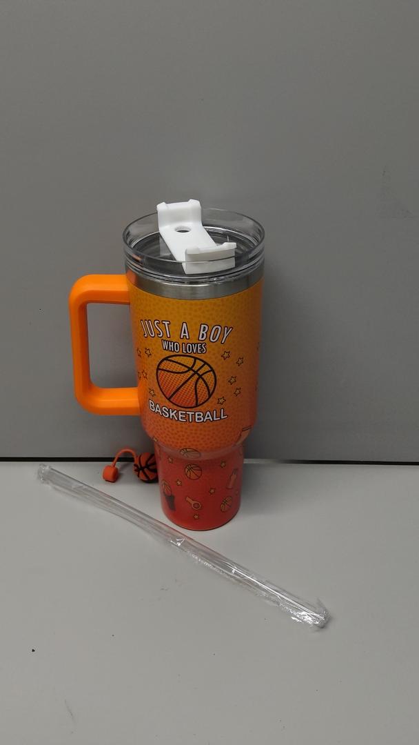 Just A Boy Who Loves Basketball - Player Hoops Stainless Steel Insulated Tumbler