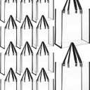 12 Packs Clear Tote Bag Stadium Approved Bulk 12 x 12 x 6 Inch Large Transparent Plastic Gifts Tote Bags with Handles Clear Stadium Handbag for Sports Concerts