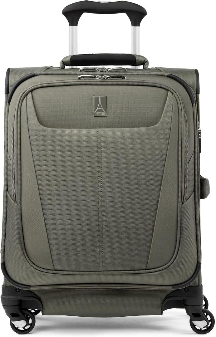 Travelpro Maxlite 5 Softside Expandable Luggage with 4 Spinner Wheels, Lightweight Suitcase, Men and Women, International, Slate Green, Carry-on 19-Inch