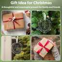 TIRYWT Wedding Gifts for Couples 2025, Christmas Mr & Mrs Gifts for Couples, Our First Christmas Married Glass Ornament for Bridal Shower Just Married Decors - A09