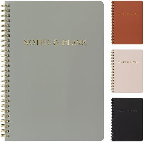 Beautiful Daily Planner And Notebook With Hourly Schedule - Aesthetic Spiral To do List Notepad to Easily Organize Your Tasks And Appointments - Stylish Book And School Or Office Supplies For Women