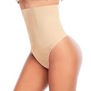 Womens Thong Shapewear Mid to High Waisted Shaper Thong WN0017(02#B Beige#slimming,X-Large) at Amazon Womens Clothing store 
(03# Beige-high rise wire, X-Large)