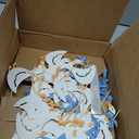 Honeydak 36 Pcs Silly Goose Cupcake Topper Silly Goose Baby Shower Decorations for Cake Decorations Birthday Party Supplies(Blue)