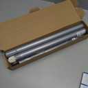 Closet Rods for Hanging Clothes, 17 to 54 Inches Stepless Adjustable Metal Closet Rod, 1.5 Inches Heavy Duty Clothes Hanging Rod for Closet Wardrobes Laundry RV, Silver