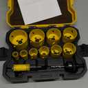 KATA Bi-Metal Hole Saw Kit, 18 Piece M42 Steel Hole Saw Set with 3/4"-2-1/2"(19-64mm) Saw Blades, Hole Saws Drill Bits Hole Cutter Kits with Storage Case, Holesaw Cutting for Thin Metal, Hard Wood