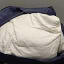 Serta Goose Feather Down Fiber Cotton Comforter Queen Size - 100% Cotton Duvet Insert - Hotel Luxury Hypoallergenic Bedding Comforter All Season Medium Warmth, 90 x 90 Inch, White